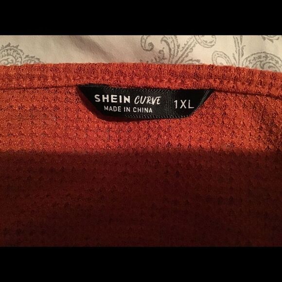 SHEIN Curve Waffle Knit Crop Top 1XL - Picture 2 of 8